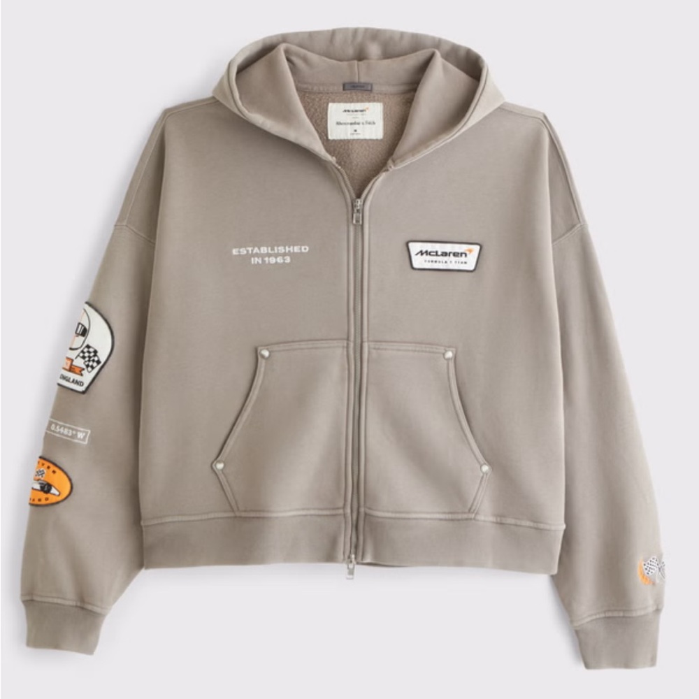NWT Abercrombie & Fitch McLaren Hoodie, size M